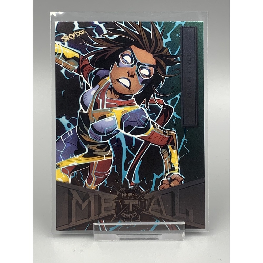 2021 Skybox Marvel Spider-Man Metal Universe Ms. Marvel No. 59